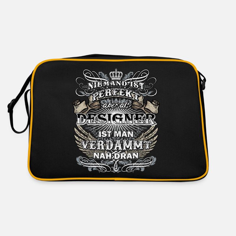 Nobody is perfect - designer profession Retro Bag