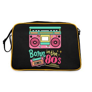 80s nés dans les années 80 - Sac Retro - noir/or - Dos