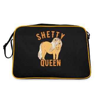 Poney Shetland Poney Shetty Rider Horse - Sac Retro - noir/or - Dos