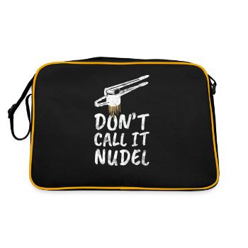 Schwäbisch Spätzle Schwabe dialecte souabe - Sac Retro - noir/or - Dos