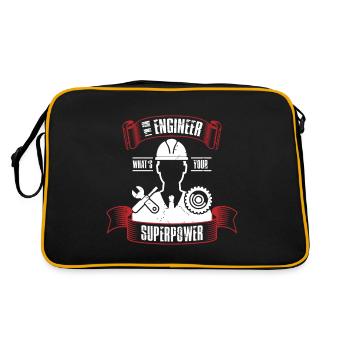 Engineer industrial engineer mechanical engineering - Retro Bag - black/gold - Back