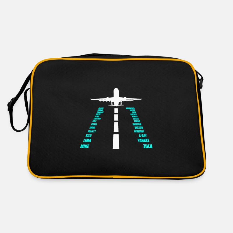 Pilot Alphabet Airplane Pilot Pilot Gift Retro Bag