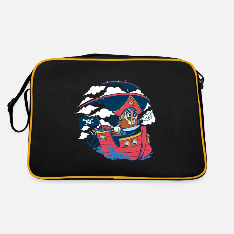 Pirat Kinder Junge Geschenk Geburtstag Retro Tasche
