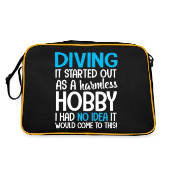 Plongée sous-marine Plongée Snorkeling Diver Divers - Sac Retro - noir/or - Dos