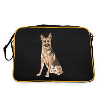 Berger allemand - Sac Retro - noir/or - Dos