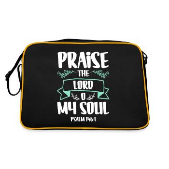 Bible verse prayer Bible Jesus - Retro Bag - black/gold - Back