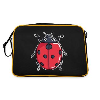 LadyBug - Retro Bag - black/gold - Back