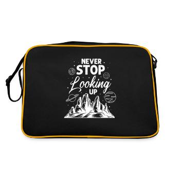 Astronomy planets stars outer space gift - Retro Bag - black/gold - Back