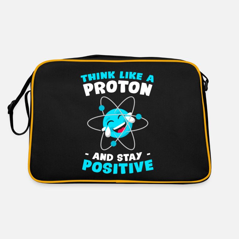 Think Like A Proton & Stay Positive Science Retro Bag