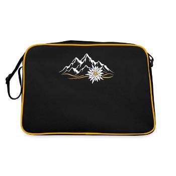 Berg Liebe Lederhose Edelweiß - Retro Bag - black/gold - Back