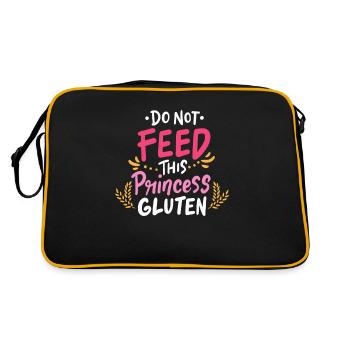Gluten intolerance celiac disease gift idea - Retro Bag - black/gold - Back