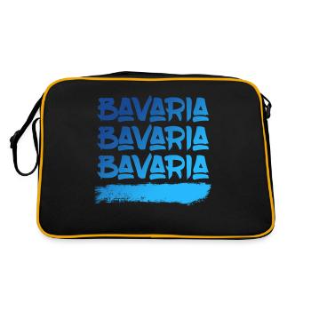 Bavaria Beer Alcohol Goaßmaß Tente à bière - Sac Retro - noir/or - Dos