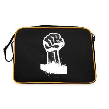 Revolution fist gift - Retro Bag - black/gold - Back