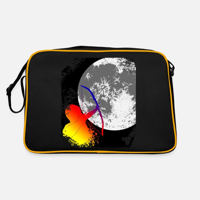 Bogenschießen - Mond Schuß Retro Tasche