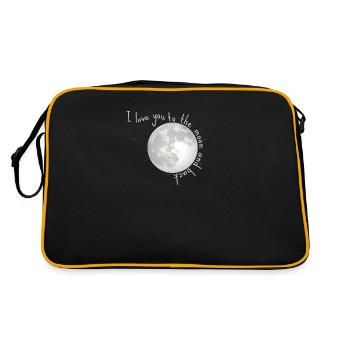 to the moon and back - Retro Bag - black/gold - Back