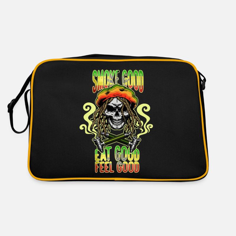 Weed Cannabis Marijuana Pot Geschenk Retro Tasche