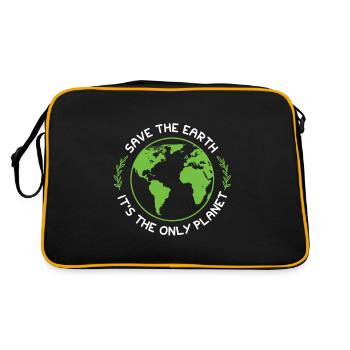 Climate protection nature protection - Retro Bag - black/gold - Back