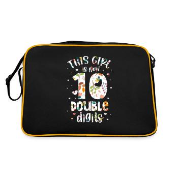 10th birthday - Retro Bag - black/gold - Back