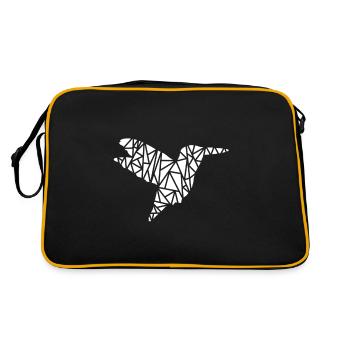 Flying woodpecker - Retro Bag - black/gold - Back
