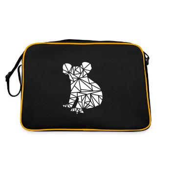 sitting koala - Retro Bag - black/gold - Back