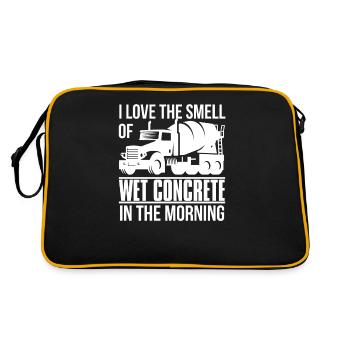 J'adore l'odeur du béton mouillé le matin - Sac Retro - noir/or - Dos