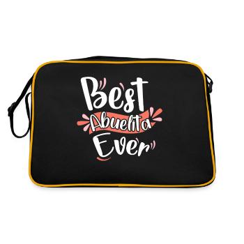 Meilleur Abuelita jamais - Sac Retro - noir/or - Dos