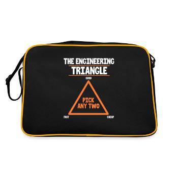 engineer - Retro Bag - black/gold - Back