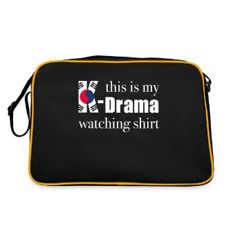 This is my KDrama watching shirt - Retro Bag - black/gold - Back