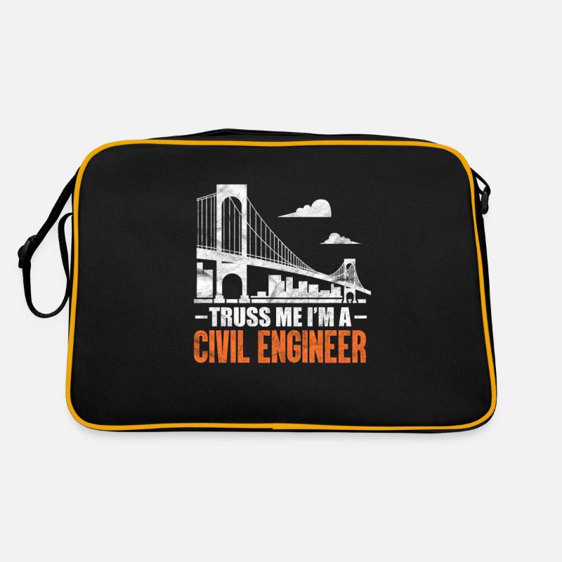 Civil engineer engineer architect construction gift Retro Bag