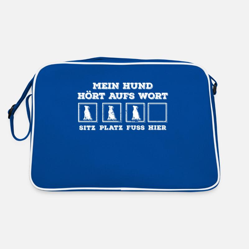 Hund folgt nicht Retro Tasche