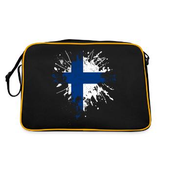 Finland Flag - Retro Bag - black/gold - Back