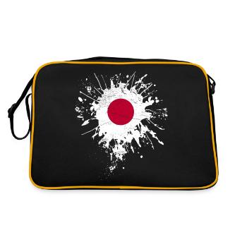 Japan Flag - Retro Bag - black/gold - Back