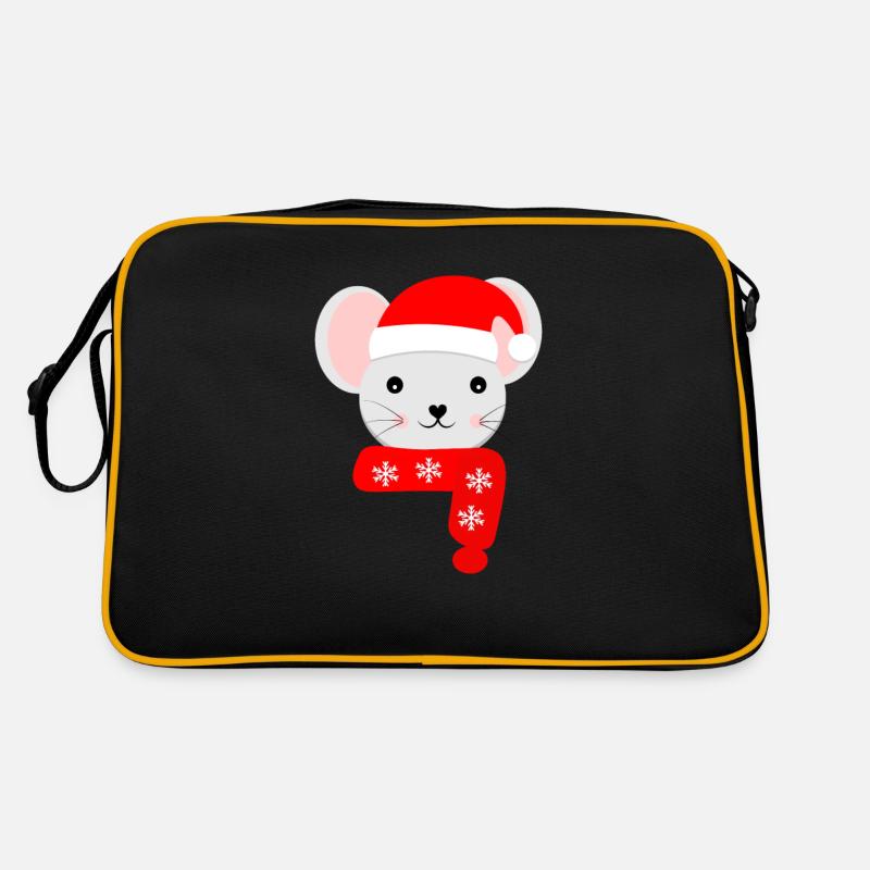 Souris de Noël à Noël Sac Retro