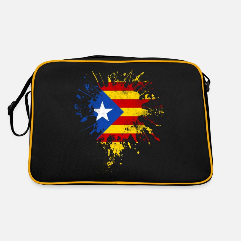 Drapeau de la Catalogne Sac Retro