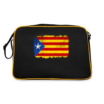 Drapeau de la Catalogne - Sac Retro - noir/or - Dos