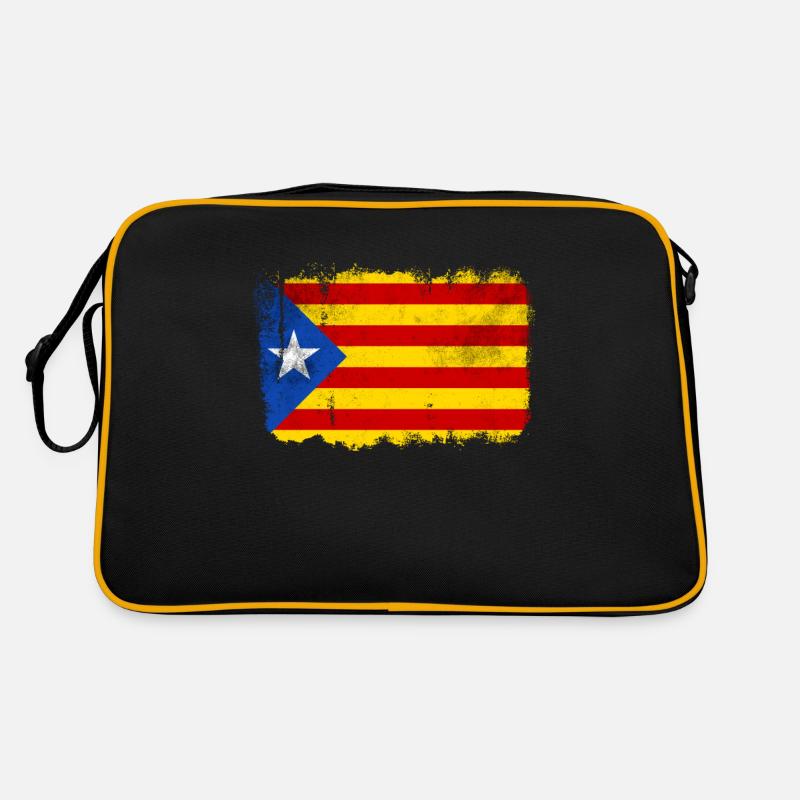 Drapeau de la Catalogne Sac Retro