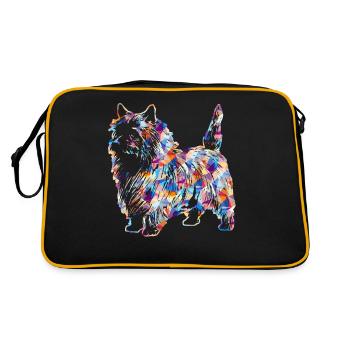 Chemises géométriques Cairn Terrier - Sac Retro - noir/or - Dos