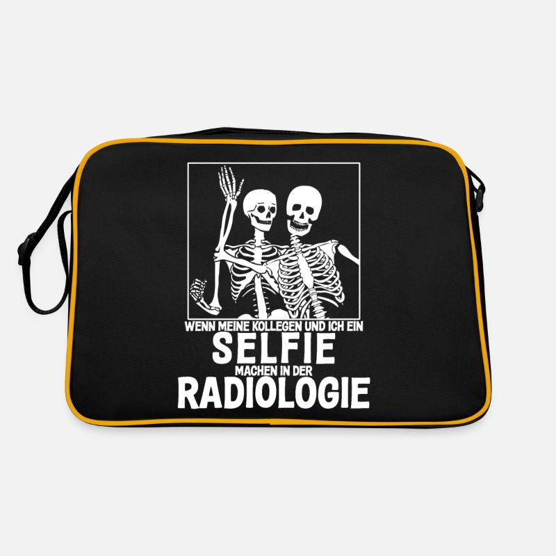 Roentgen practice funny saying Retro Bag