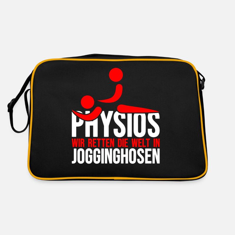Physio Physiotherapie Geschenk Therapeut Retro Tasche