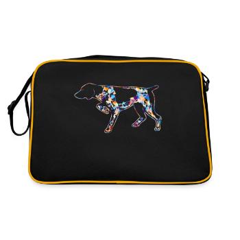 German Shorthaired Pointer - Retro Bag - black/gold - Back