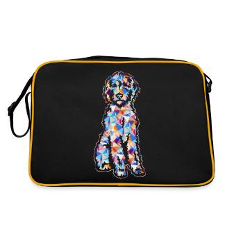 Chemises géométriques Labradoodle - Sac Retro - noir/or - Dos
