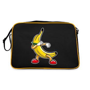 Dabbing Banane - Sac Retro - noir/or - Dos