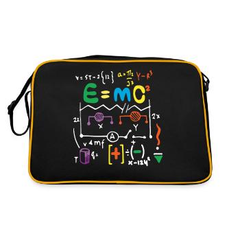Physics relativity formula - Retro Bag - black/gold - Back