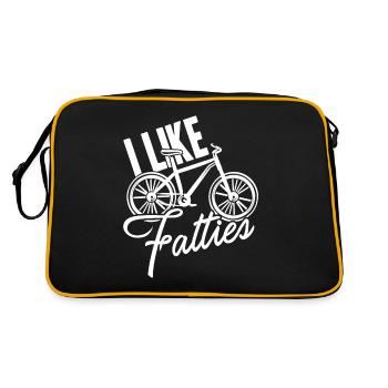 Fat Bike J'aime Fat Bike - Sac Retro - noir/or - Dos