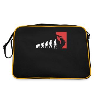 Klettern Evolution - Retro Tasche - Schwarz/Gold - Hinten