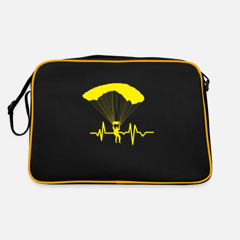 Skydiver / Extremsport / Paragliding / Fallschirm Retro Tasche