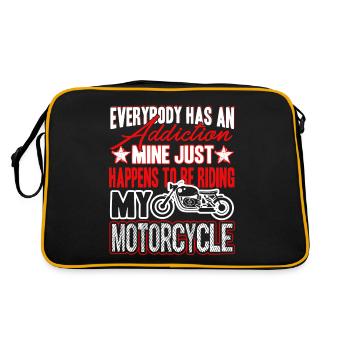 Motorcycle Motorcycle Addiction - Retro Bag - black/gold - Back