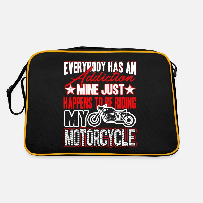 Motorcycle Motorcycle Addiction Retro Bag