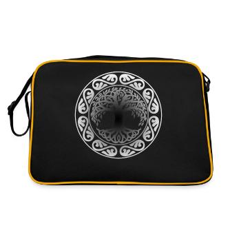 Tree of Life Germanic Celts and Vikings - Retro Bag - black/gold - Back