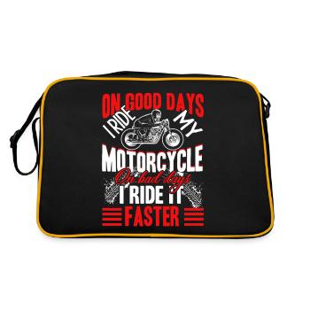 Motorcycle Ride My Motorcycle - Retro Bag - black/gold - Back